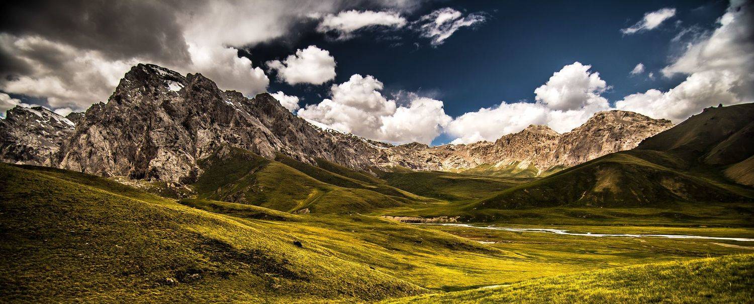 горы, природа, пейзаж, лето, перевал, зелень, Василий Шумкин