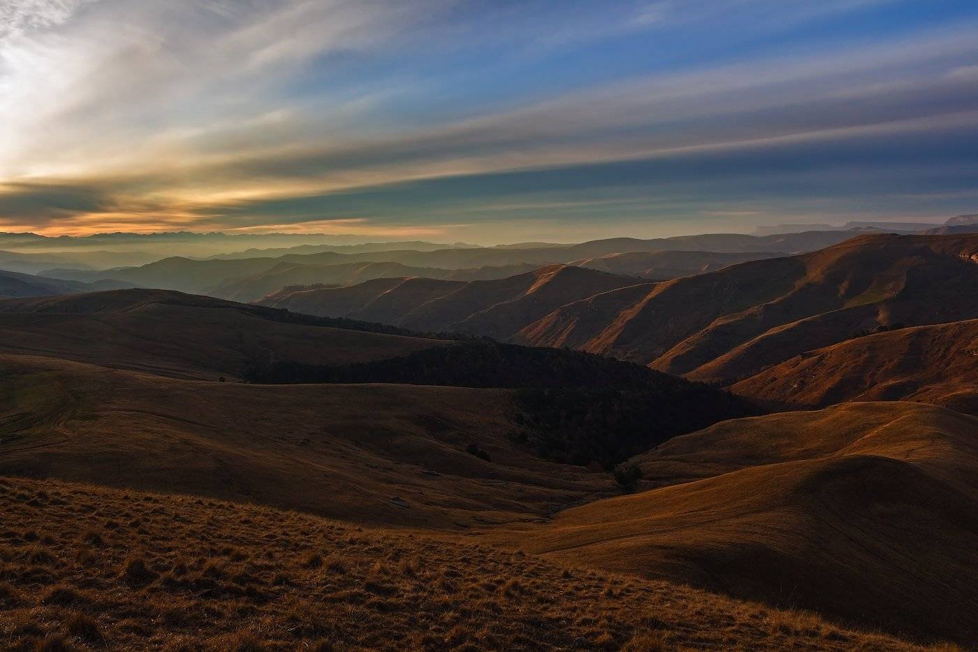 закат, горы, Эстелла