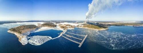 Аэропанорама Рефтинского водохранилища