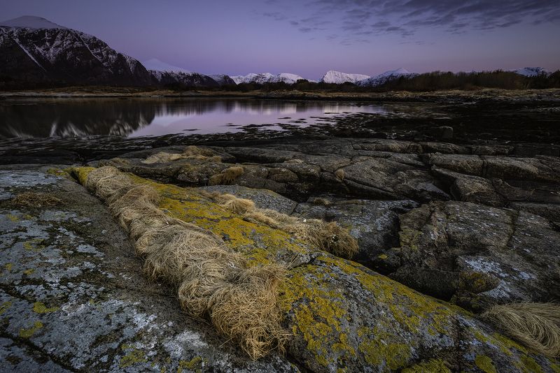 blue hour, landscape, rocks, beach, norway, evening, sunset, storholmen, hustadvika, more og romsdal, Blue hour фото превью