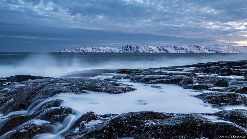 териберка, россия, кольский полуостров, баренцево море, арктика, север, заполярье, море, зима, рассвет, пейзаж, природа, teriberka, russia, kola peninsula, barents sea, arctic, north, sea, winter, dawn, landscape, nature North Coast 3 фото превью
