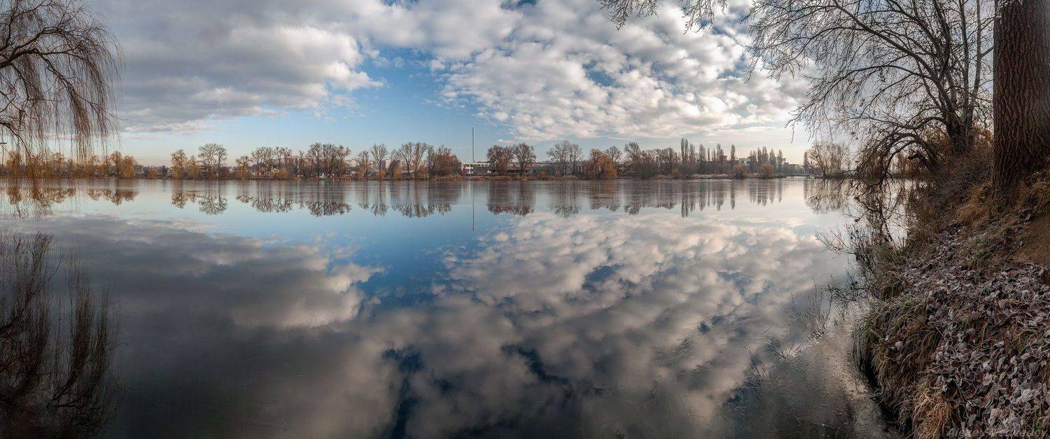  	alexey, алексей, иней, небо, озеро, отражение, речка, ріка, річка, Медведев, Васильков, Васильків, Стугна, Vasilkov, Medvedev, viter, viterman	, Алексей Медведев