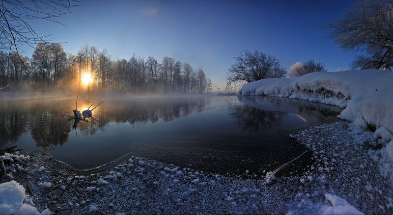 шатура . Морозное утро. фото превью