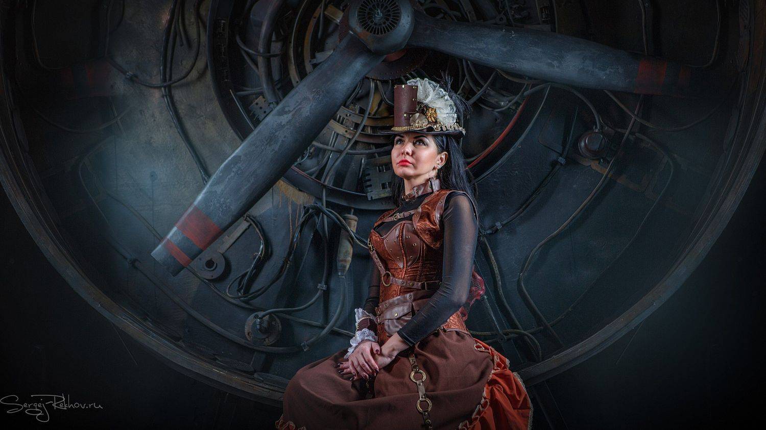 steampunk, студия, портрет, стимпанк, Сергей Рехов