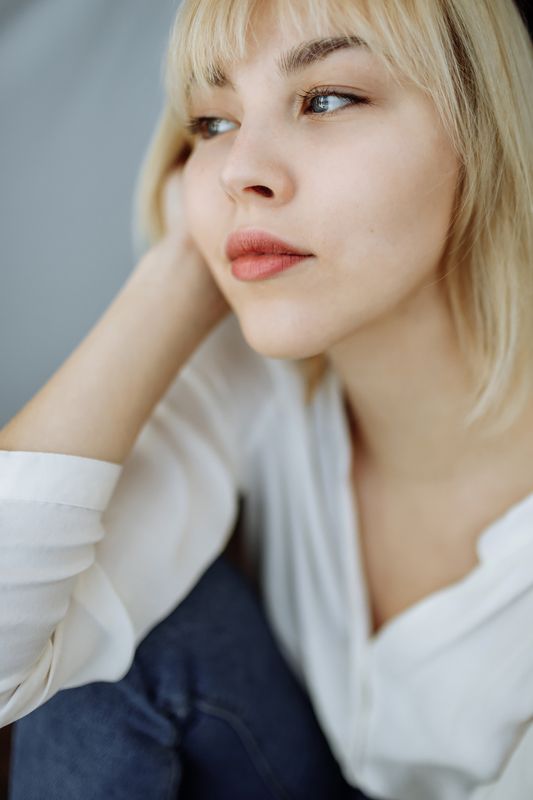 sun, girl, morning, light, shadow, beauty, art, blonde Alexandra фото превью