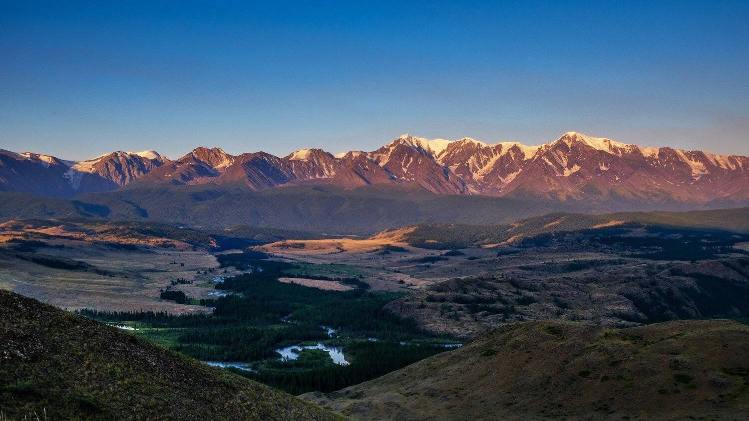 лето, горы, рассвет, Горный Алтай , Александр Потапов