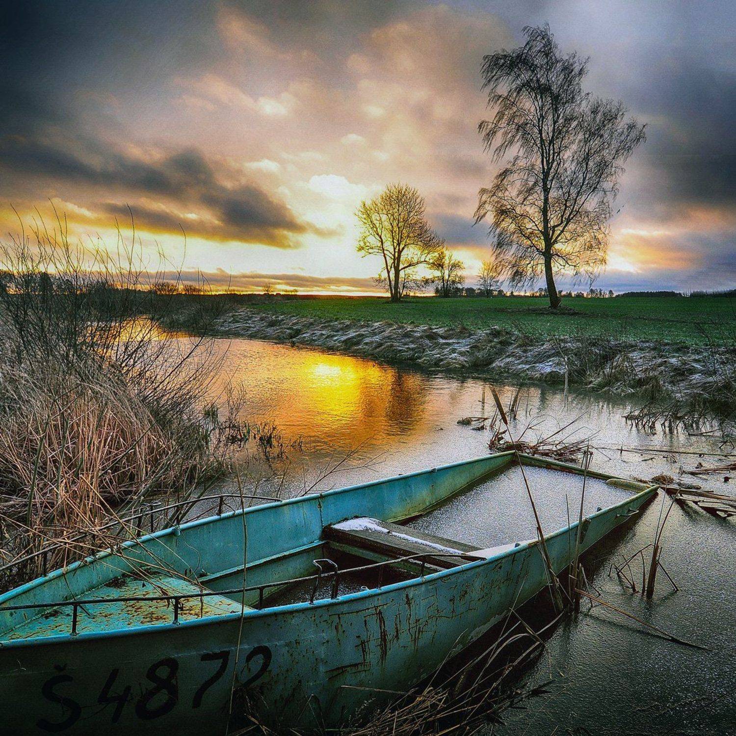 весна, природа, река, Rimantas Petrikas