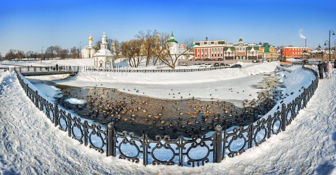 сергиев посад, река, лавра, часовня, утка, Юлия Батурина