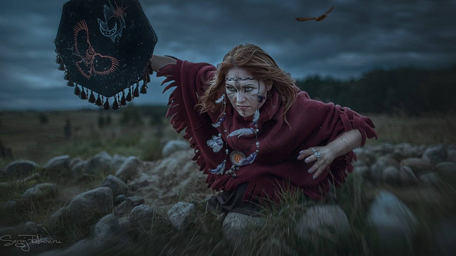 русь, язычество, капище, ночь, Сергей Рехов