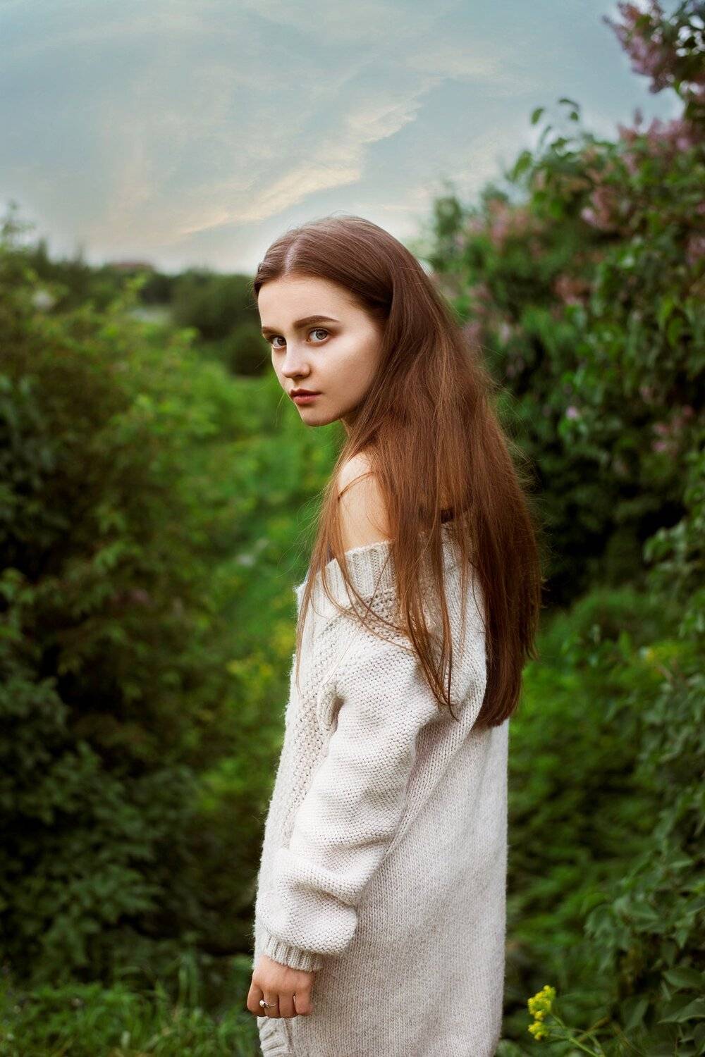 портрет, девушка, лето, Анастасия Добровольская