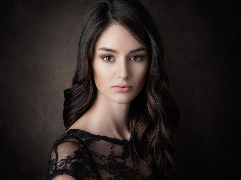 portrait, fine art portrait, michael schnabl, woman, dark hair Kerstin фото превью