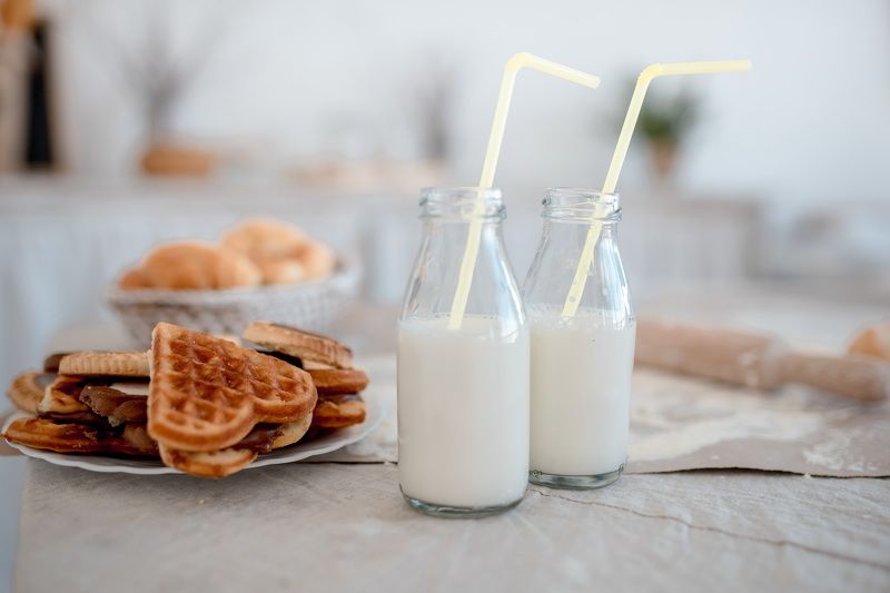 семья, готовка, тесто, щенок, любовь, дружба Семейное утро фото превью