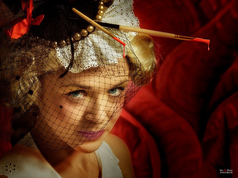 art, head, red, girl, brush, color Art In Head фото превью