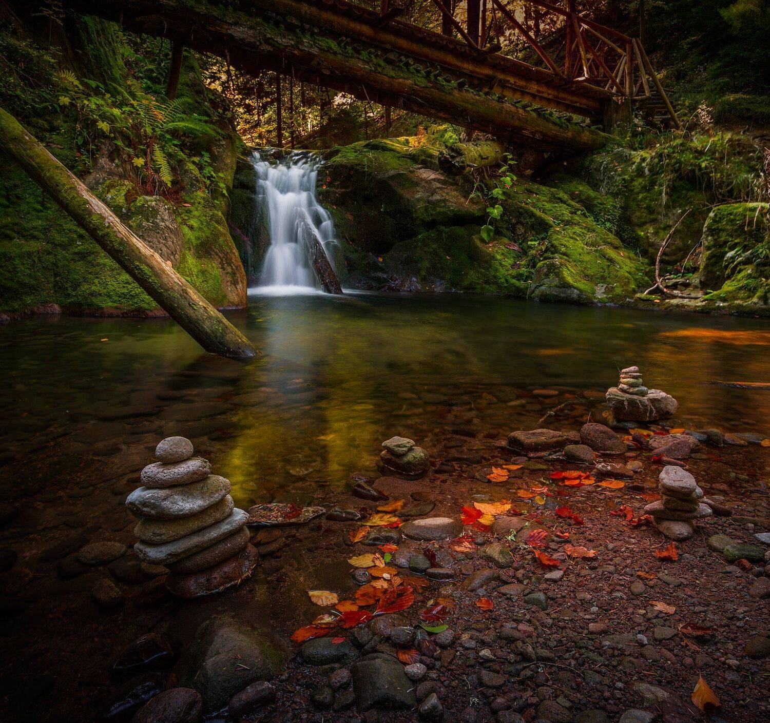 landscape, nature, autumn, scenery, bridge, forest, wood, mountain, rhodopi, bulgaria, Александър Александров