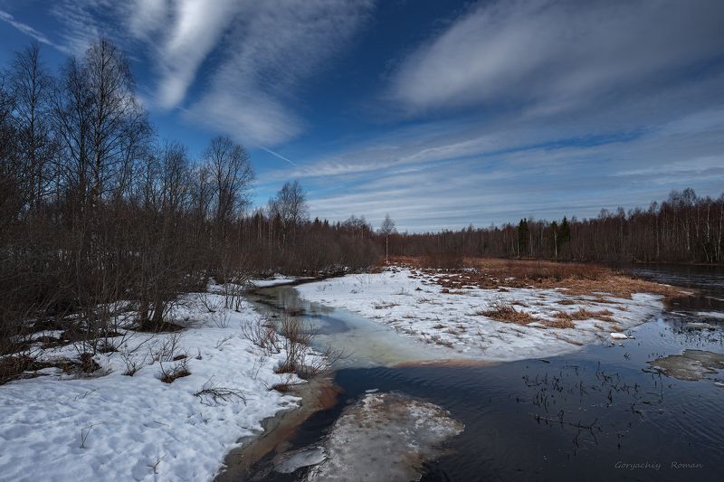 великий двор, весна, вологодчина, кема, север Весенняя Кема. фото превью