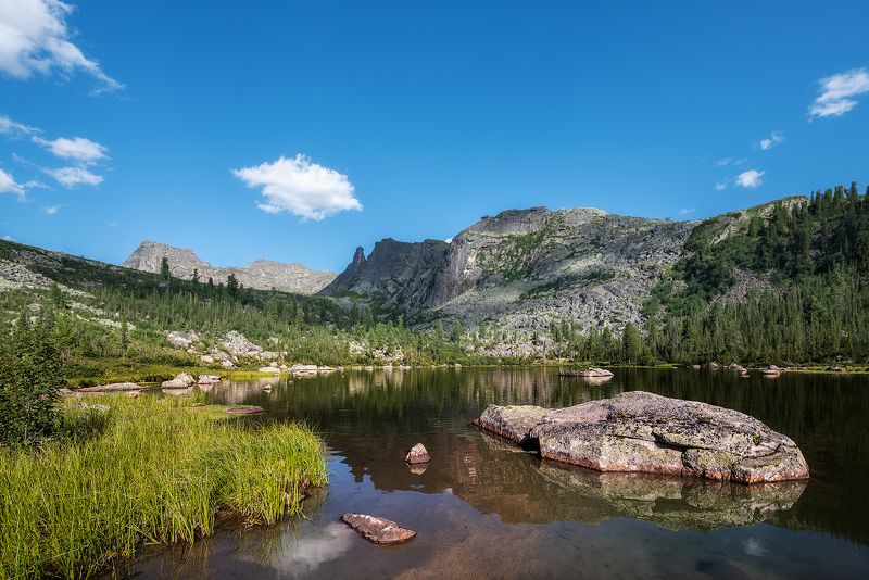 пейзаж,Ергаки,Сибирь,озеро,отражение, Спящий Саян фото превью