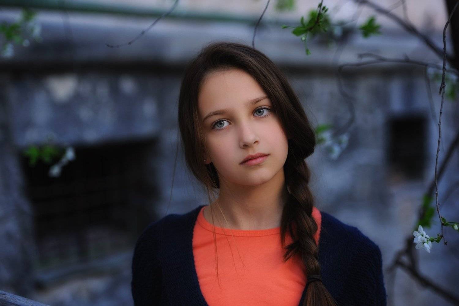 весна, двор, девочка, модель, Вьюшкин Игорь