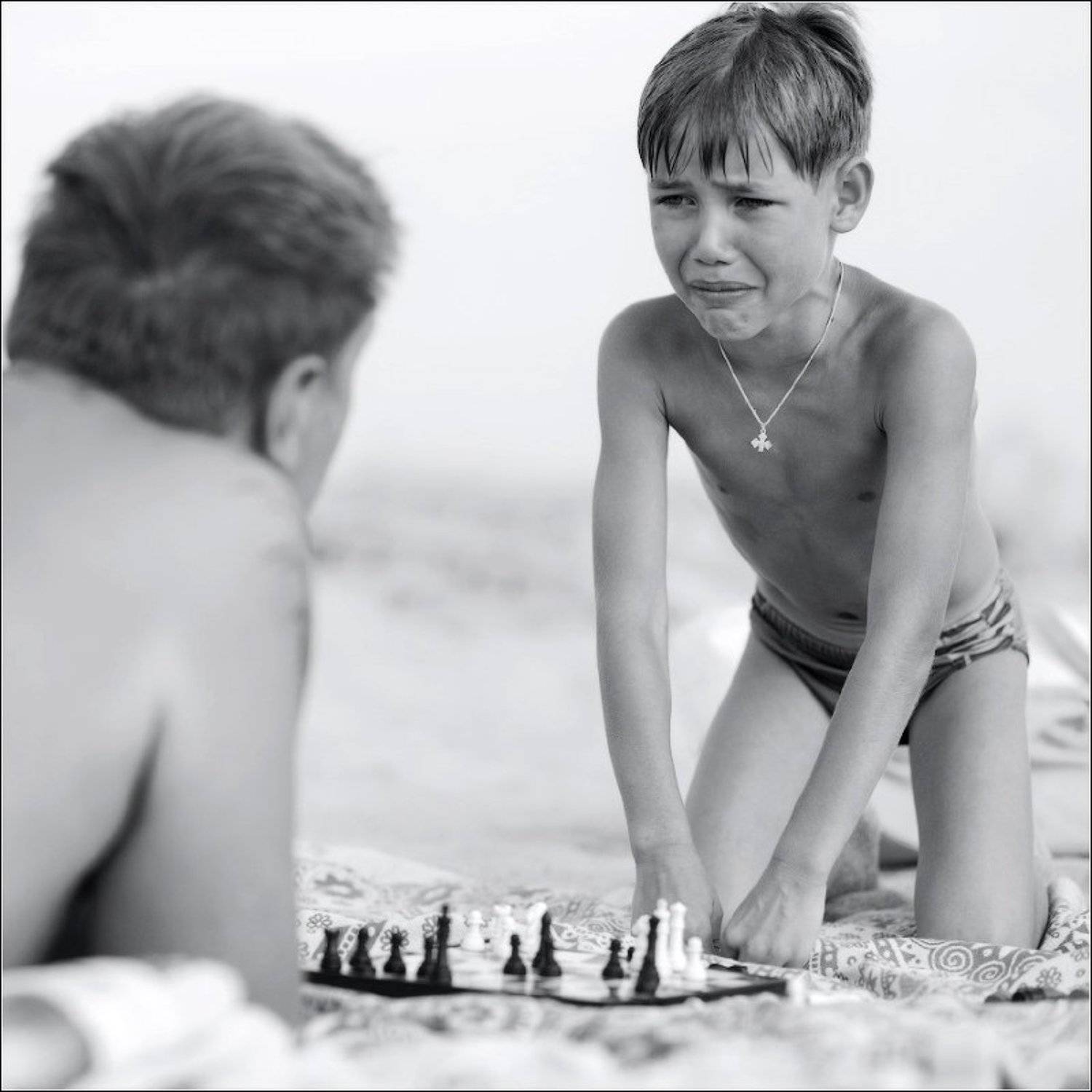 шах, мат, шахматы, мальчик, слезы, эмоции, пляж, гроссмейстер, васюки, \, Влад Соколовский