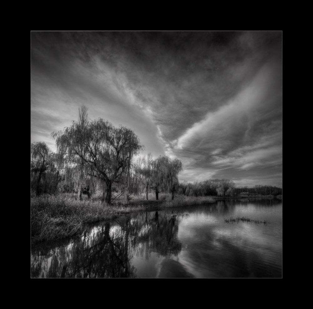 вечер,	 осень, тучи, Петриченко Валерий