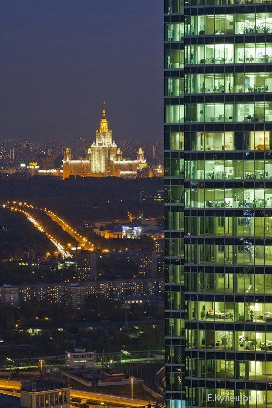 мгу, москва, сити, высотки, офисы, кулешов евгений, Московские офисы фото превью
