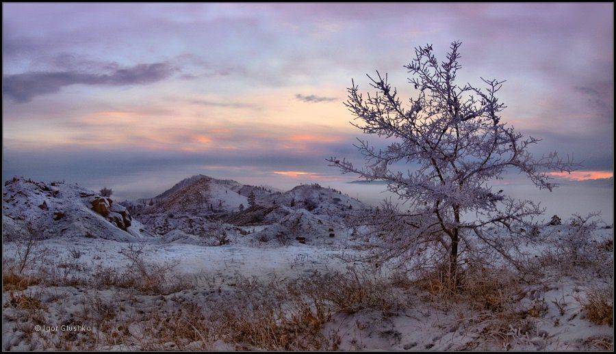 бурятия, горы, снег, ноябрь, Игорь Глушко