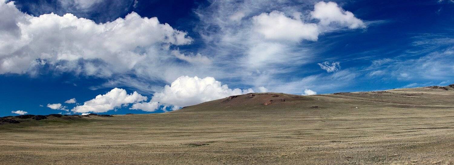 укок, небо, облака, степь, Artem