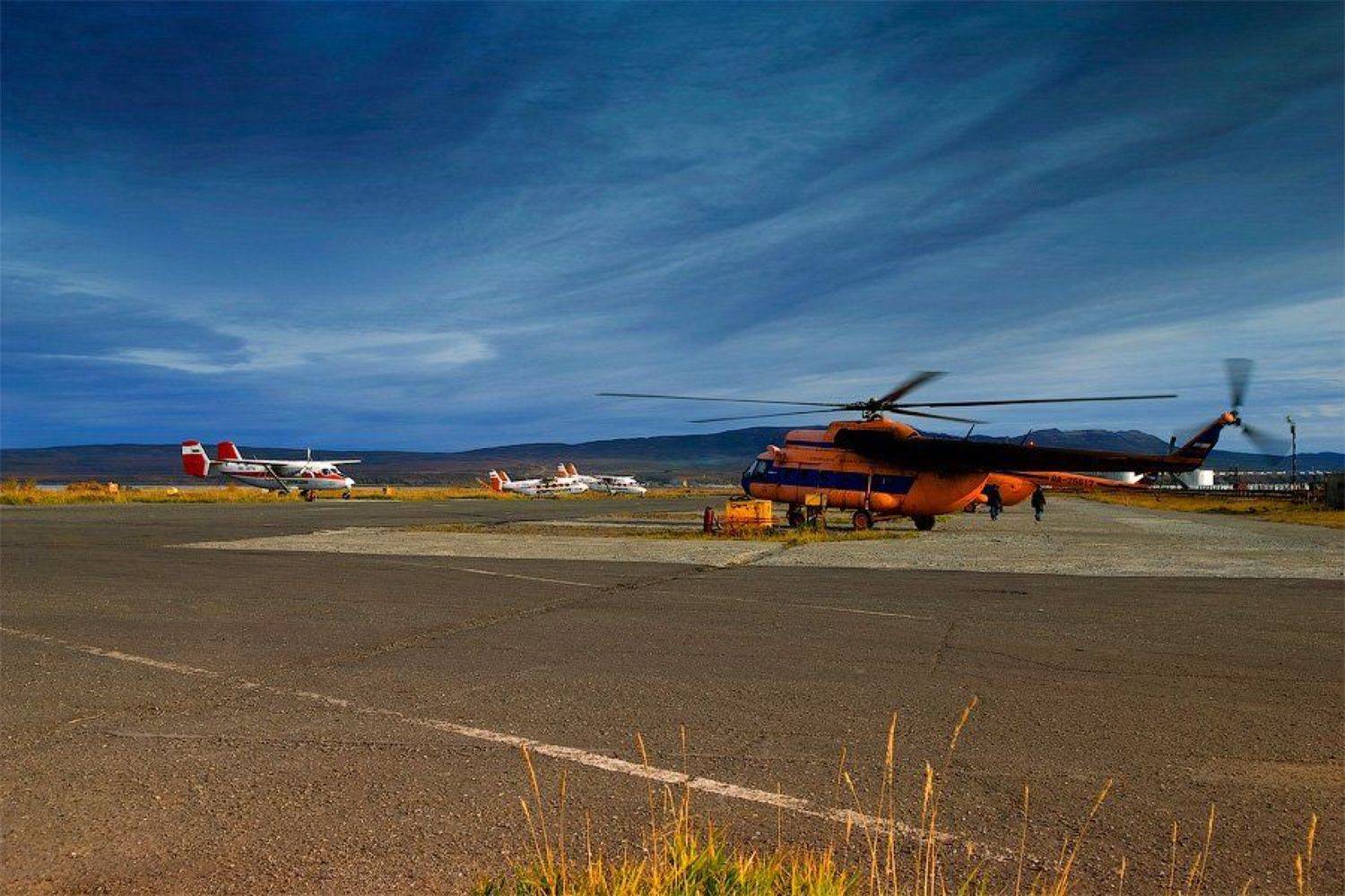 аэродром,самолет,вертолет,камчатка, Александр Лицис