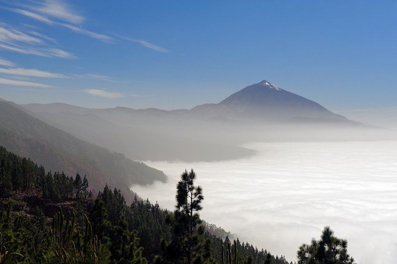 тенерифе,тейде,вулкан Тейде в сливках фото превью