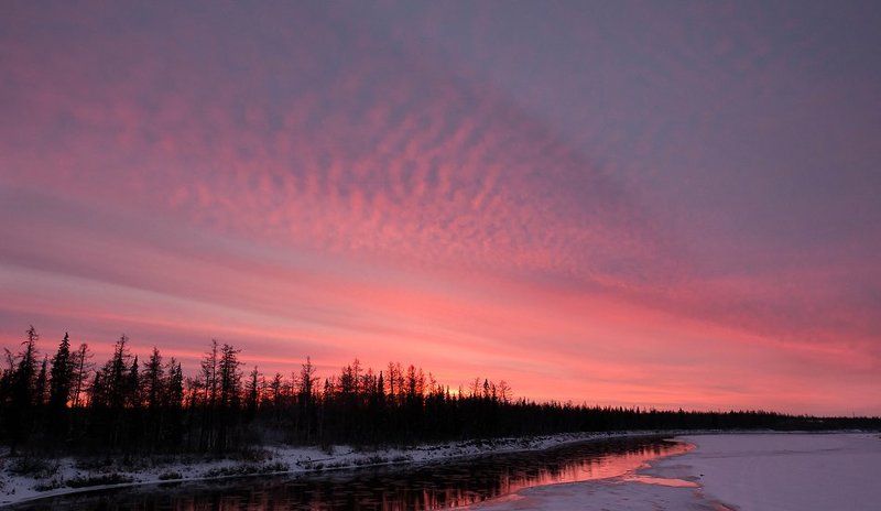 пейзаж, ледоход, осень, осеняя фото превью
