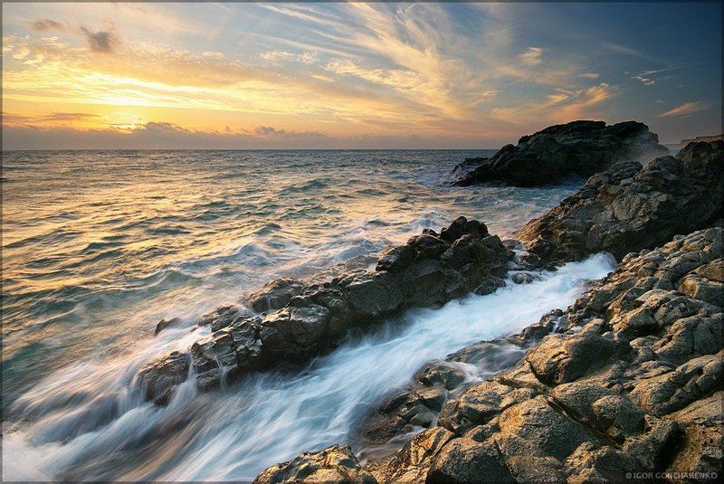 море, пейзаж, крым, закат,  фото превью