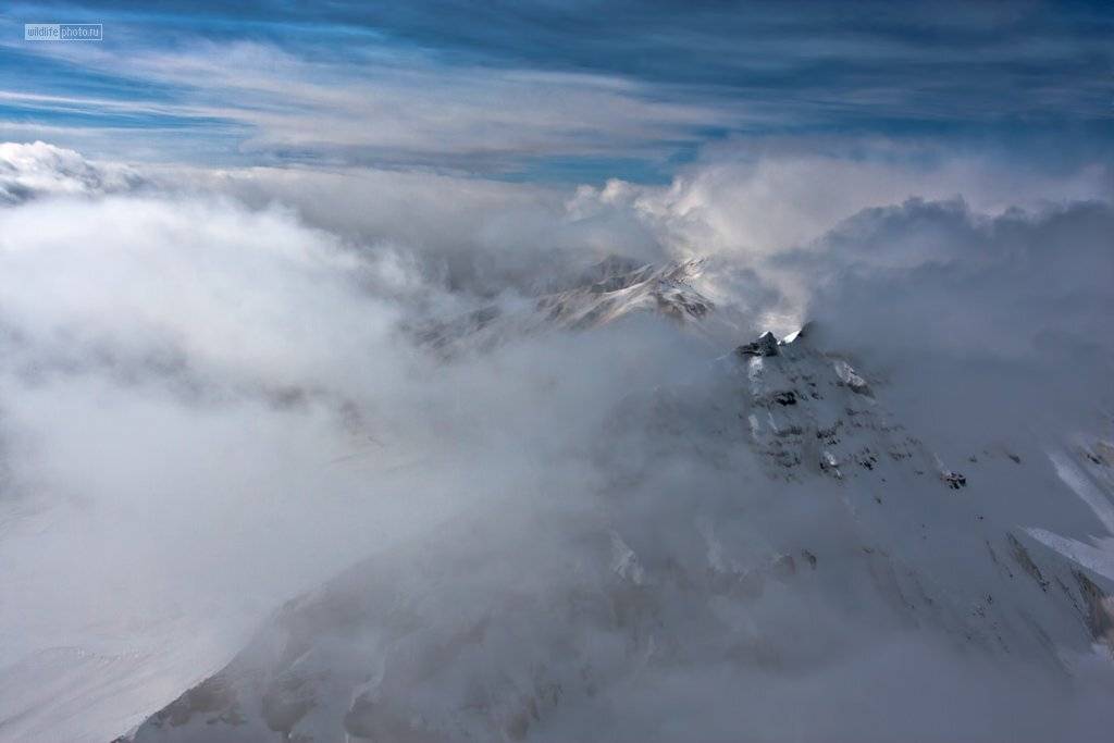 камчатка, горы, облака, Сергей Краснощёков