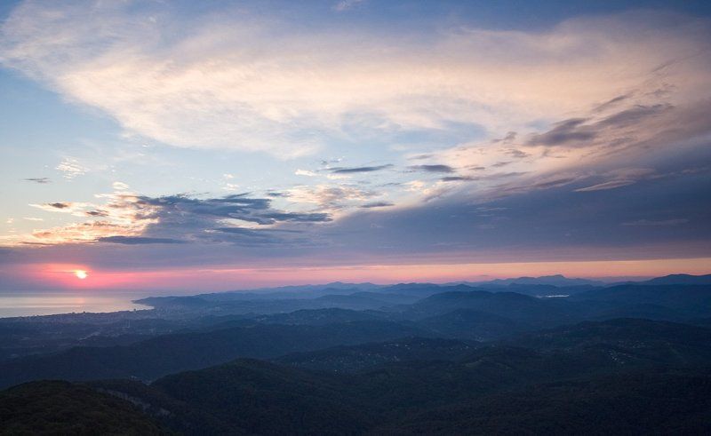 Вид с горы Ахун фото превью
