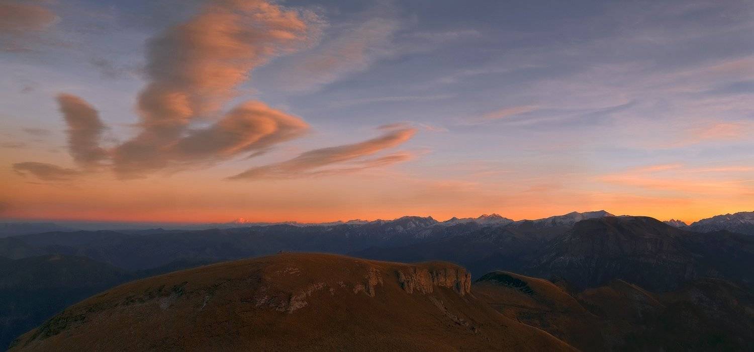 горы, кавказ, сундуки, гкх, закат, ФЁДОР