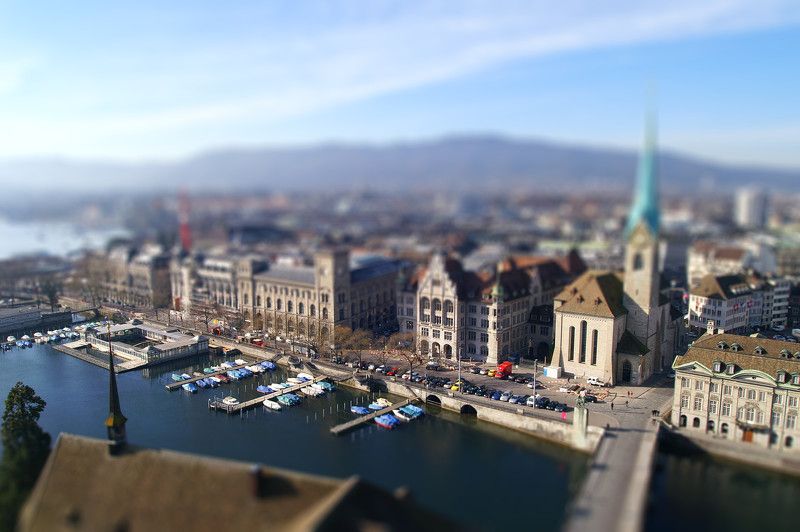 город Весна. Цюрих. фото превью