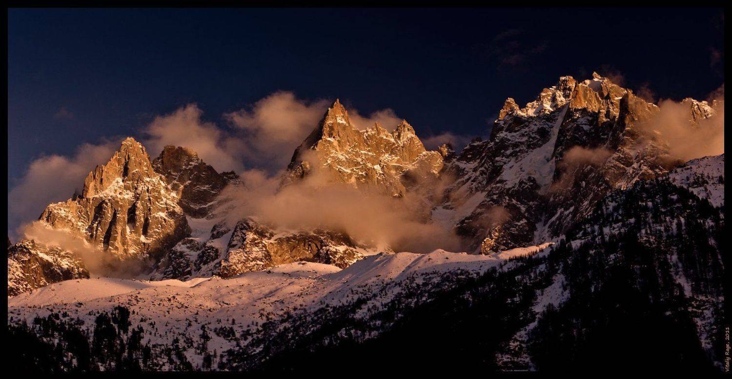 горы, франция, альпы, свобода, облака, закат, путь, выбор, монблан, Vitaliy Rage