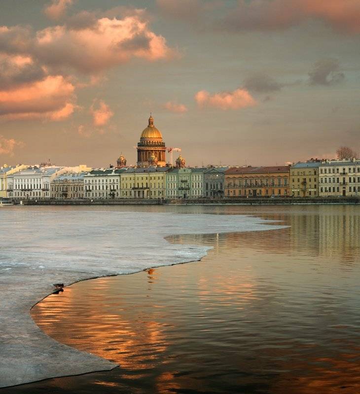 петебург, нева, весна, Александр Алексеев