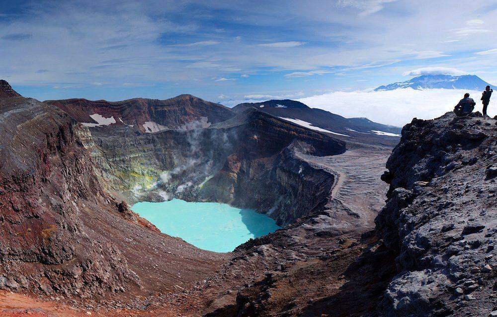 камчатка, вулкан, горелый, озеро, кислотное, лето, Денис Будьков