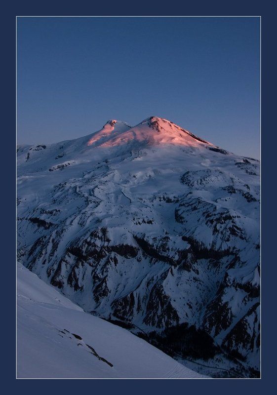 кавказ, эльбрус, рассвет Эльбрус фото превью