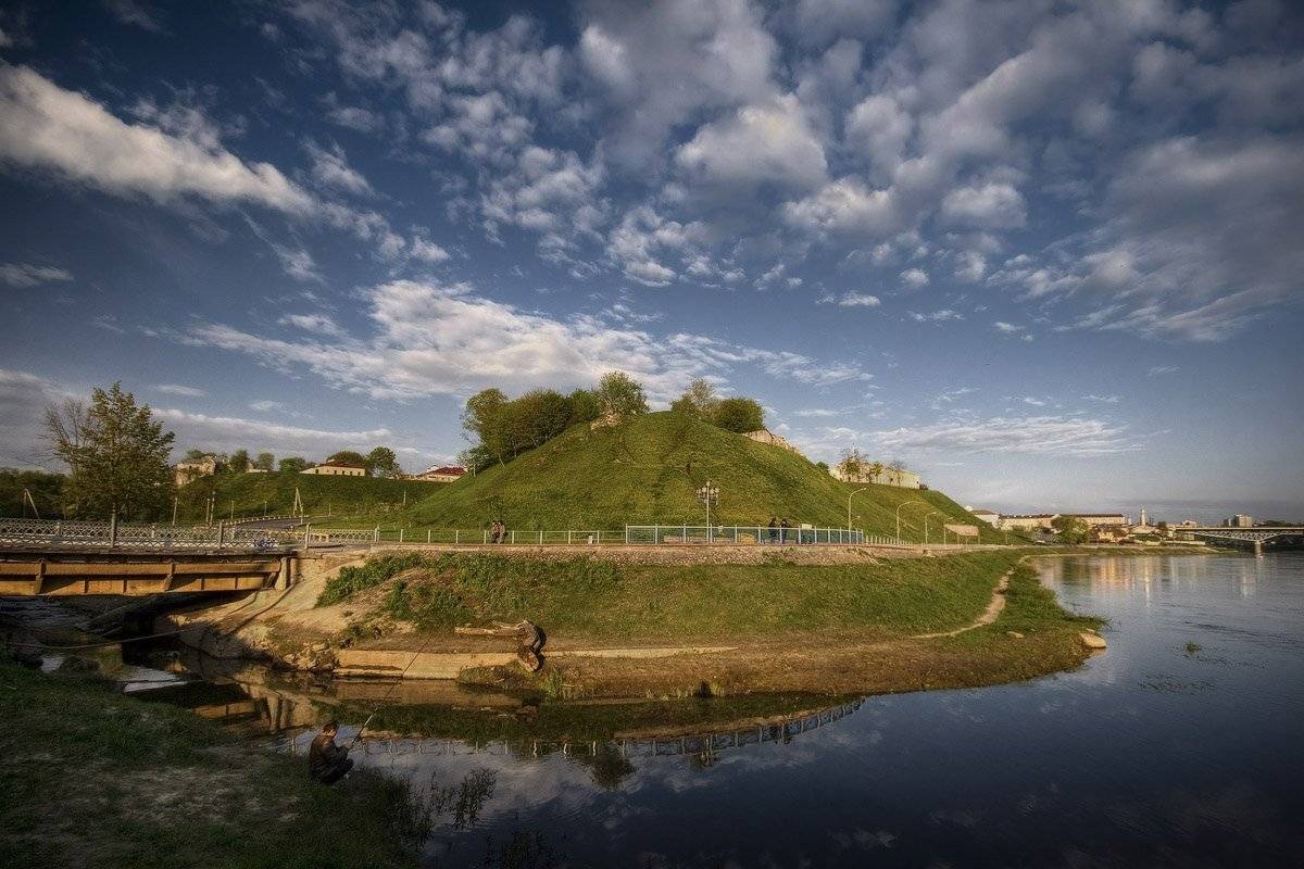 гродно, замковая, гора, неман, мост, рыбак, Dmitry Apalikov