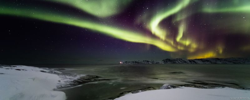 териберка, россия, кольский полуостров, баренцево море, арктика, север, заполярье, море, зима, ночь, звезды, аврора, пейзаж, природа, teriberka, russia, kola peninsula, barents sea, arctic, north, sea, winter, night, stars, aurora, landscape, nature Полярное сияние 2 фото превью