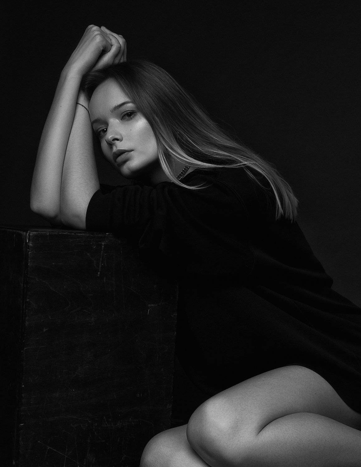 девушка, портрет, чб, модельные тесты, Иван Копченов