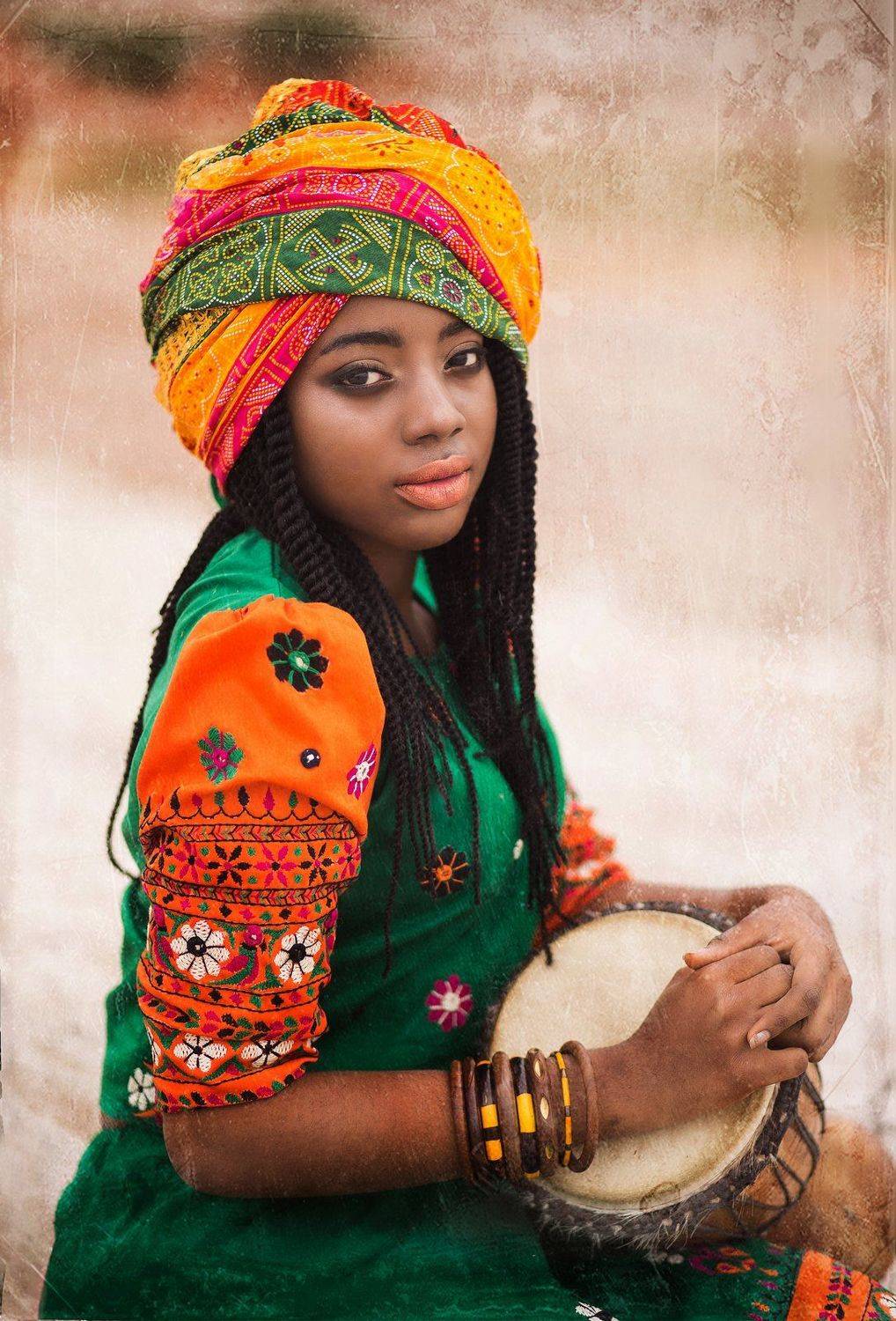 африканка, африка, девушка, барабаны, красавица, чернокожая, Биличенко Оксана