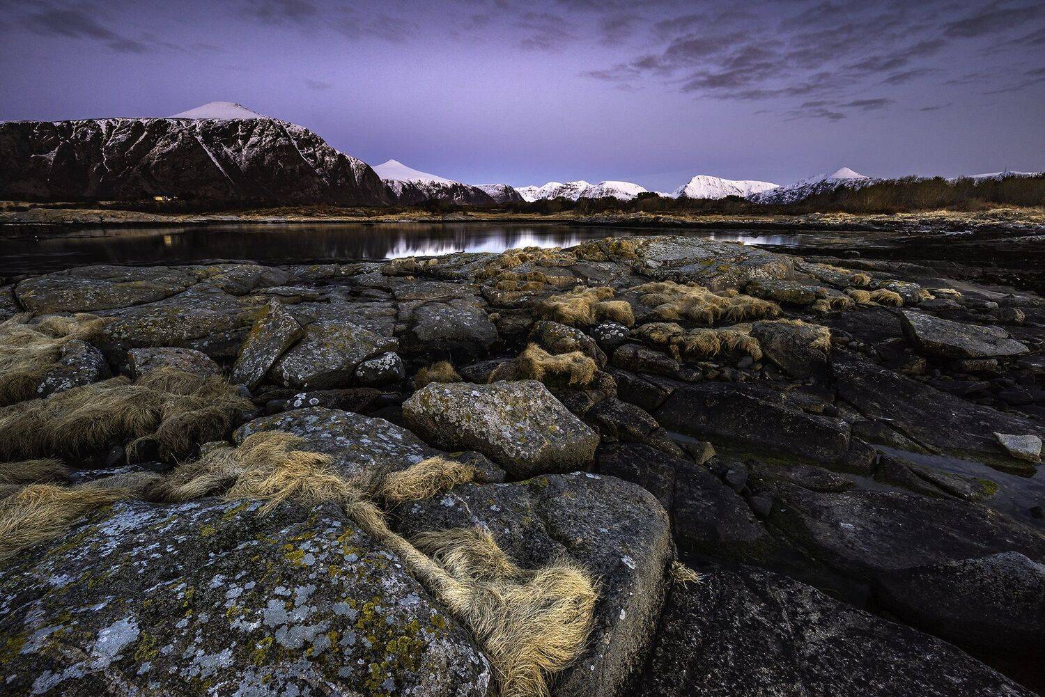 rocks, stones, landscape, blue hour, mountain, norway,, Sylwia Grabinska
