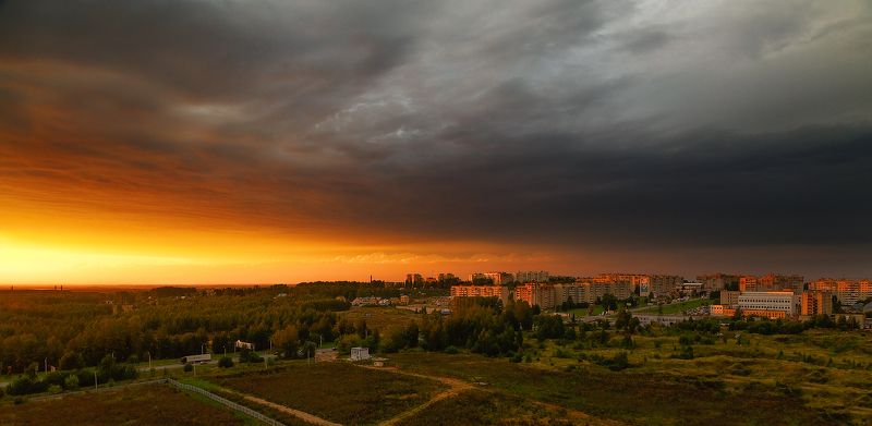 вечер, небо, закат *** фото превью