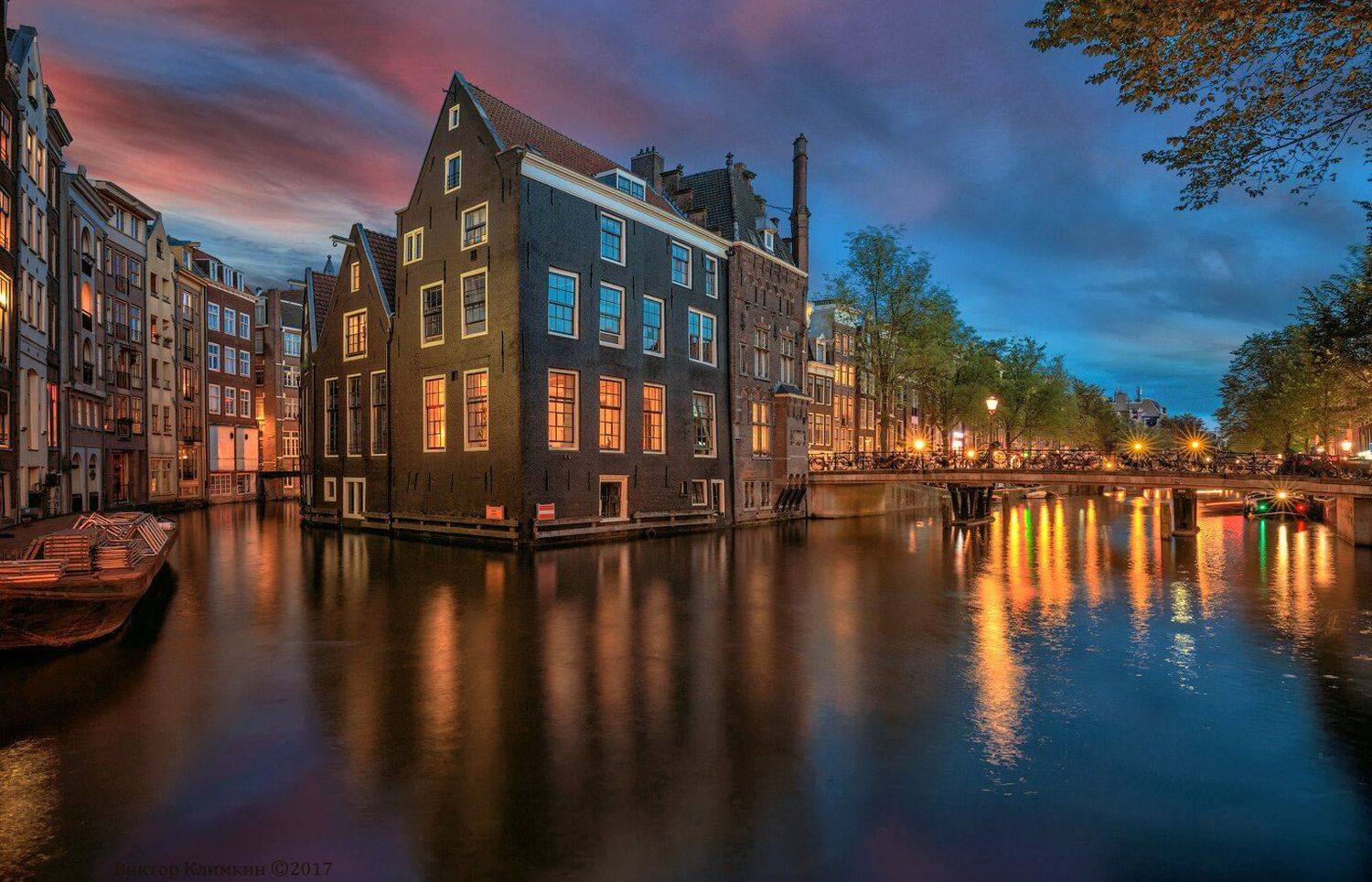 amsterdam, амстердам, мост, канал, Виктор Климкин