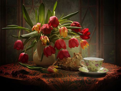 Весенний дождь стучит по крышам