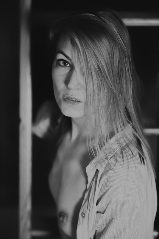 girl, woman, арт, портрет, portrait, женщина, bw Alicja  March 2018 фото превью