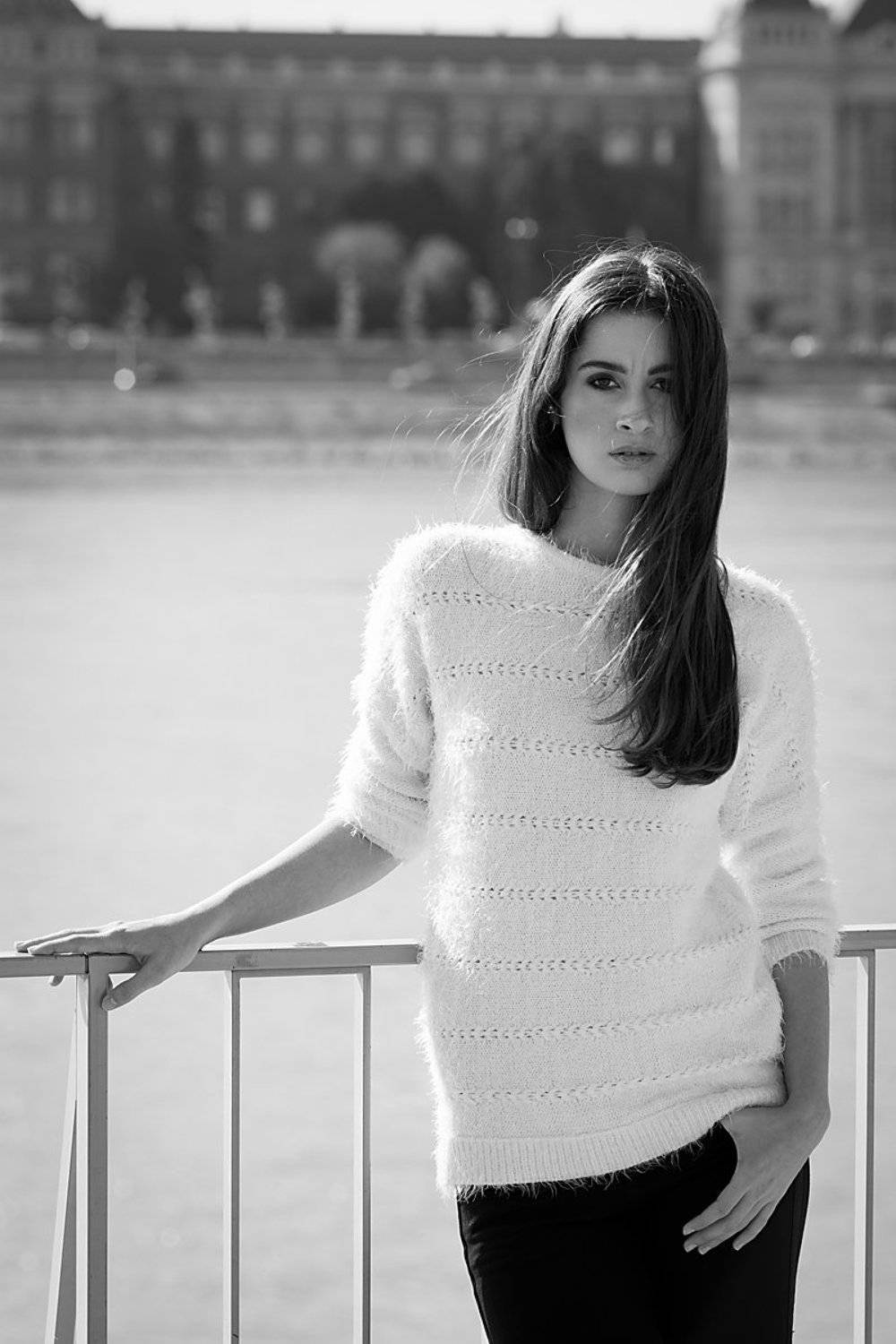 model, glamour, woman, female, black and white, body, sexy, sensual,  curves, portrait, hair, fashion,  portrait,  naturallight, city, summer,, Lajos Cs&aacute;ki