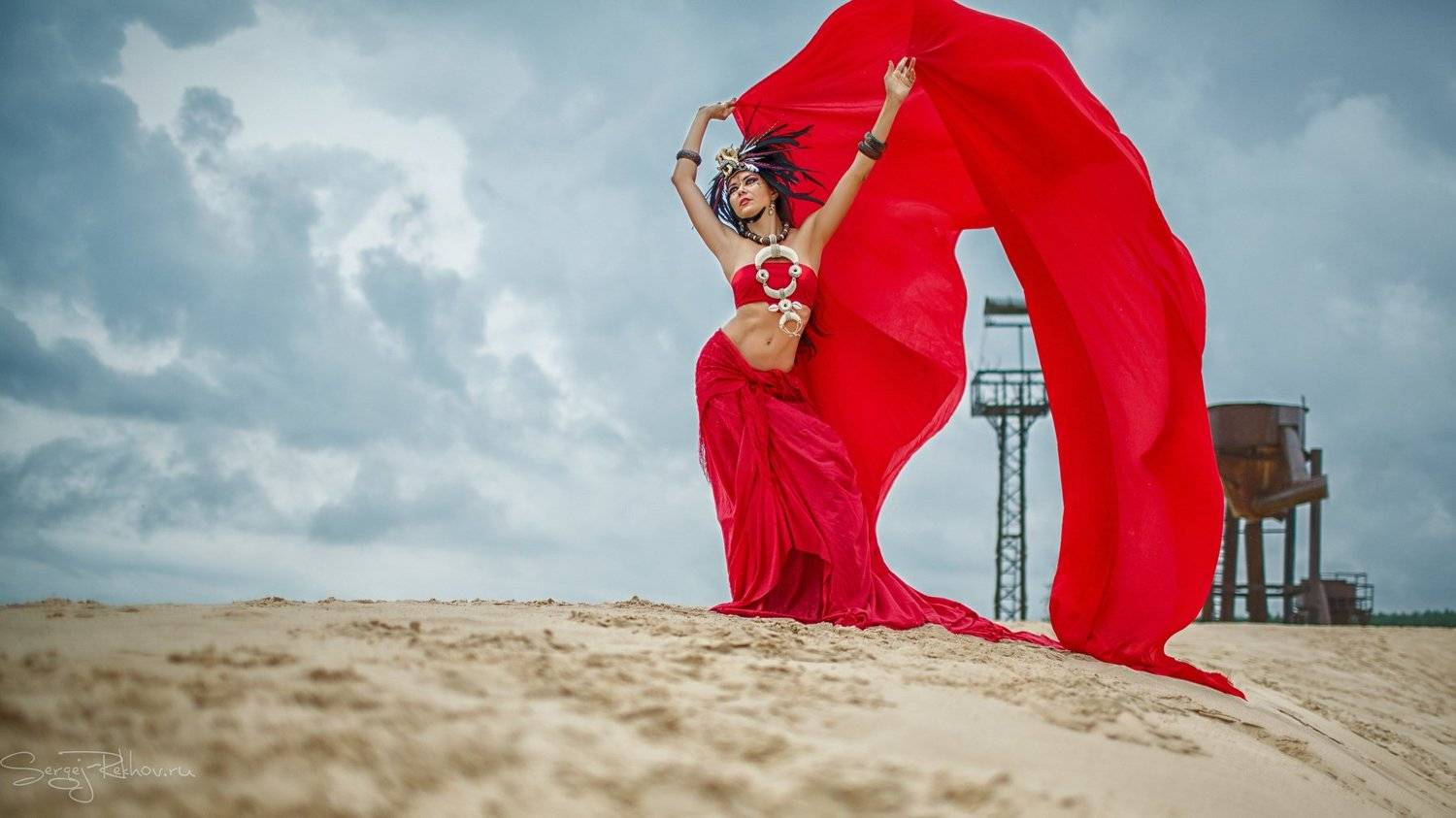 девушка, модель, пески, отдых, rekhov, Сергей Рехов