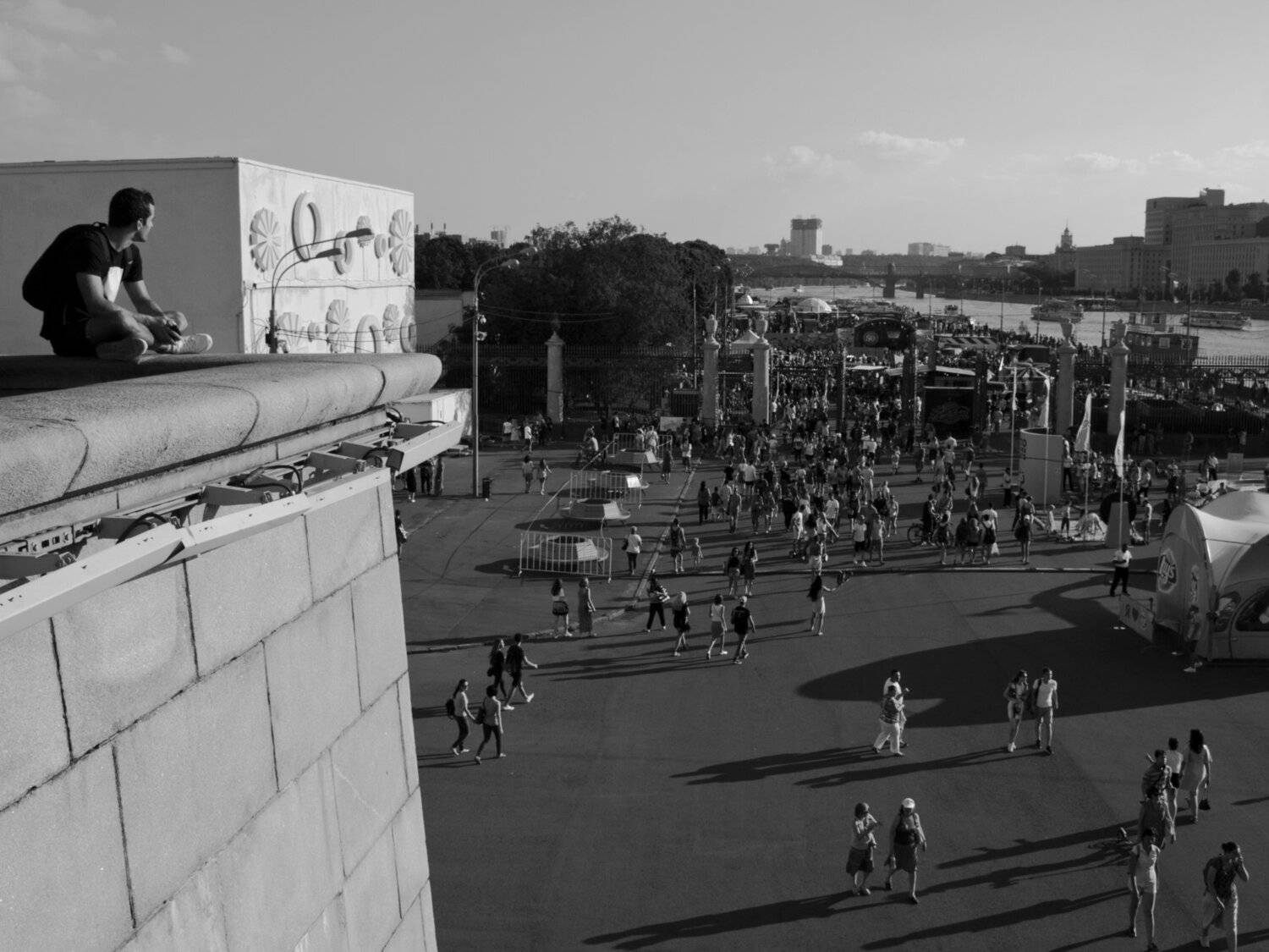 Moscow, Russia, Monochrome, Black and white, City, Dreaming, Elena Beregatnova